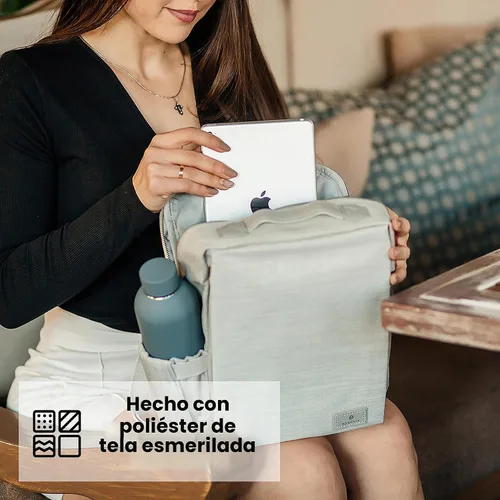 Vista 5 de Nordace Siena II Mini mochila inteligente para uso diario con puerto de carga USB, resistente al agua, elegante mochila para portátil para tareas