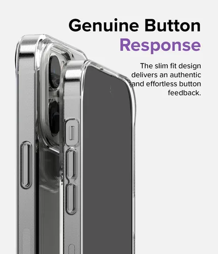 Vista 8 de Ringke Air - Funda delgada pero resistente, compatible con iPhone 14 Pro de 6.1 pulgadas, transparente, flexible, ligera, delgada, transparente