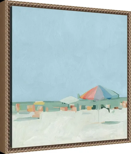 Vista 2 de Amanti Art Lienzo enmarcado para pared, 16 x 16 pulgadas, paleta de verano II por Emma Scarvey, lienzo enmarcado para pared, obras de arte