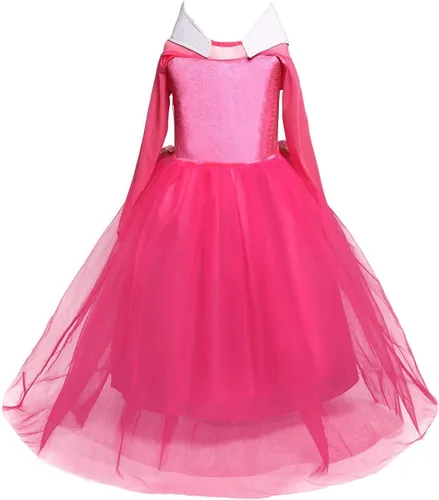 Vista 2 de MYZLS Disfraz de princesa para niñas, vestido de fiesta de Halloween para niñas