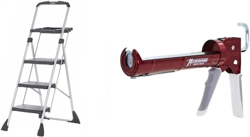 Vista 8 de Cosco Three Step Max Steel Work Platform & Scotch Cinta de pintor original multisuperficie, 94 pulgadas x 60 yardas (180 yardas en total), 2090, 3
