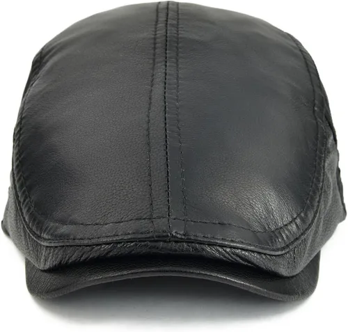 Vista 3 de VOBOOM Gorra de hiedra de cuero genuino ajustable para hombres y mujeres