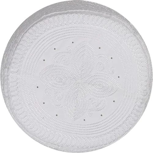 Vista 6 de Sombrero de oración musulmana Kufi para hombres y niños, gorro islámico, gorro de calavera de oración, bordado Kofia Topi, sombrero de sol Ramadán