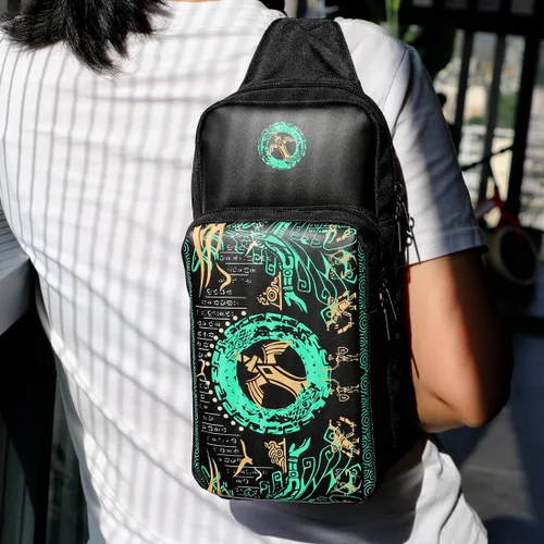 Vista 6 de imeux Cute Travel Bag for Nintendo Switch, Lite, OLED, Steam Deck - Small Sling Portable Backpack Carrying Crossbody Shoulder Gaming Storage Case