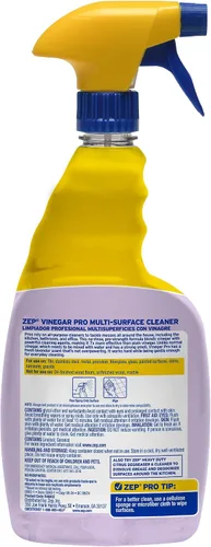Vista 3 de Zep Limpiador multiusos con vinagre añadido - 32 onzas (caja de 4) R48432 - Limpiador de grado industrial