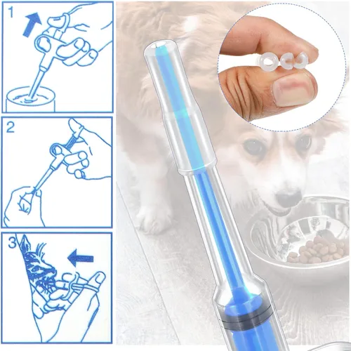 Vista 4 de 2 unidades de píldoras para mascotas para gatos pequeños, perros, dispensador de pistola de píldoras, píldoras para mascotas, píldoras de punta