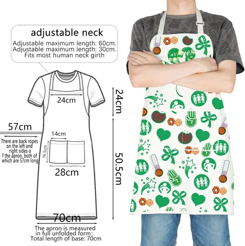 Vista 3 de TOBGBE Troop Leader Gifts Apron Dealer Pockets Apron for Chaos Coordinator Boss Manager Gift