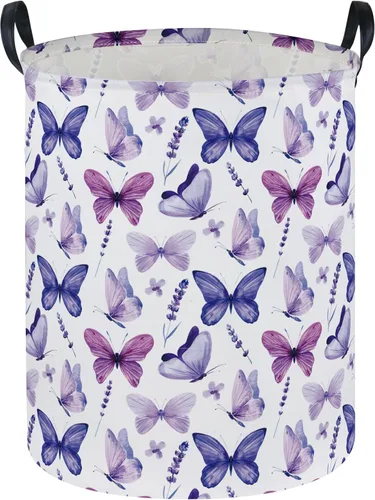 Vista 8 de Cesta de lavandería con estampado de vaca, cesta plegable para almacenamiento de juguetes, con asas, para decoración de habitación de niños y niñas