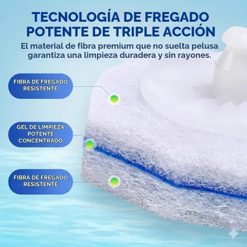 Vista 2 de 60 cepillos desechables para inodoro. Limpieza de baño. Limpiadores desechables compatibles con la mayoría de cepillos de inodoro