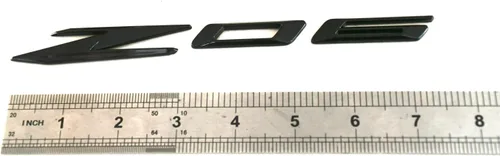 Vista 5 de 2 emblemas C8 Z06 laterales de repuesto para GM Chevrolet C8 Corvette 85623536 2020-2022 (negro/rojo)
