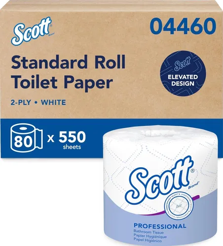 Vista 13 de Kimberly-Clark Scott Papel higiénico, rollo estándar de dos capas, Blanco, 11000