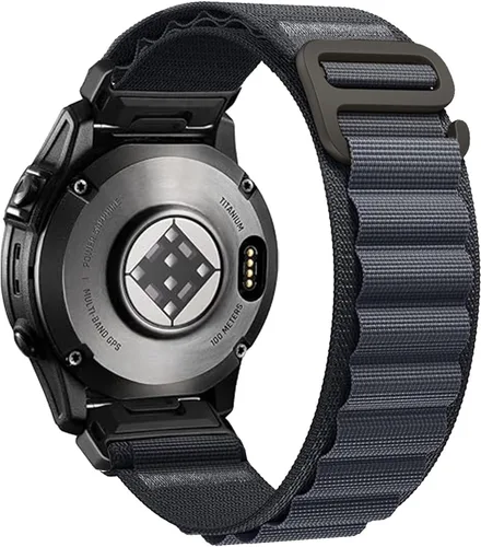 Vista 10 de Correa de reloj de nylon de ajuste rápido de 22 mm para Garmin Fenix 8/E/7/7 Pro/6/6 Pro/5/5 Plus(47mm), Epix Pro Gen 2 47mm, Forerunner