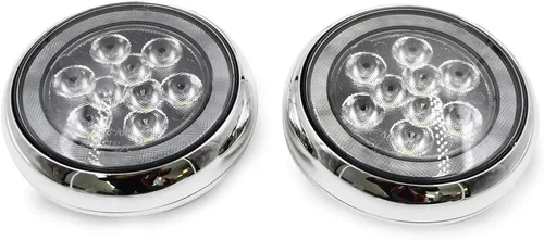 Vista 7 de Mini LED cromado Halo Rally DRL luz diurna para 1 Gen Mini Cooper R50 R52 R53 2001-2006