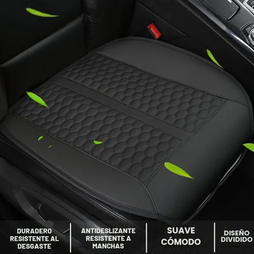 Vista 2 de Black Panther Funda de asiento de automóvil, 1 pieza de protección universal sin laterales para el asiento del conductor, con soporte lumbar