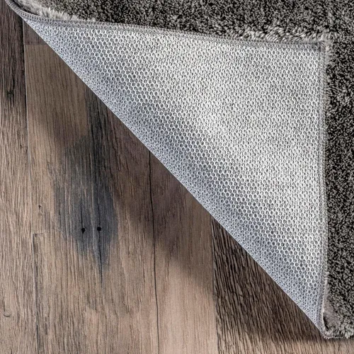 Vista 4 de nuLOOM Alfombra de Área Redonda Cozy Plush SuperiorWash de 6 pies, lavable a máquina, antideslizante, alfombra shag suave y esponjosa para sala