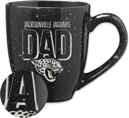 Vista 59 de Rico Industries NFL Football #1 Dad 16 oz Team Color Laser Engraved Ceramic Coffee Mug