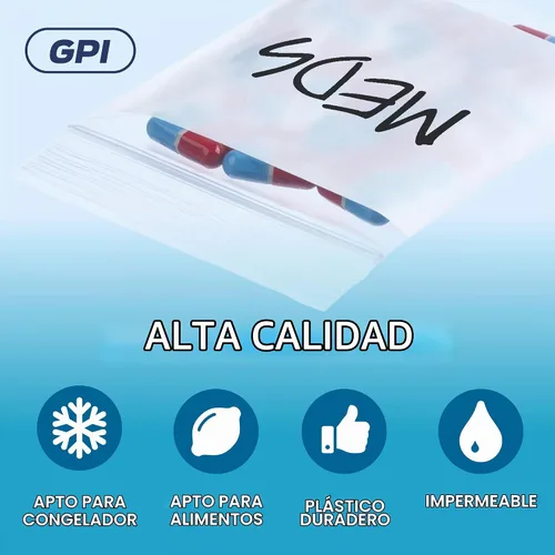 Vista 3 de GPI Paquete de 100 bolsas de plástico transparente de 1.5 x 2 pulgadas con cierre de cremallera, bolsas de polietileno resistentes y duraderas de 2