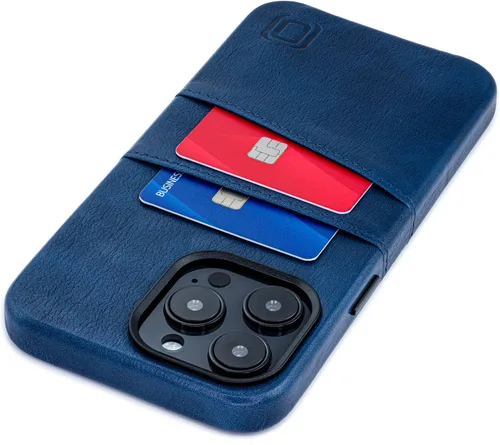 Vista 12 de Dockem Funda para iPhone 14 con placa de metal integrada para montaje magnético y 2 bolsillos para tarjetas: Cartera Luxe M2, piel sintética