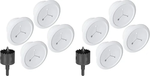Vista 10 de ECHOGEAR Ocultadores de Cables de Pared para Gestión de Cables - Mini Ocultador de Cable de 2.25" Oculta 3 Cables de Bajo Voltaje Detrás de la Pared