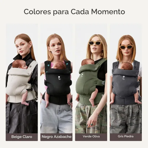 Vista 7 de Bc Babycare CocoonGo Portabebés – Portabebés CloudTouch Suave y Ergonómico para 7–44 libras Fácil de Usar, Ajuste Ajustable, Listo para Viajar