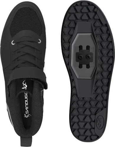Vista 2 de Zapatos de ciclismo MTB Mountain Bike SPD para hombre, adecuados para ciclismo de montaña DH Enduro, compatibles con todos los pedales de 2