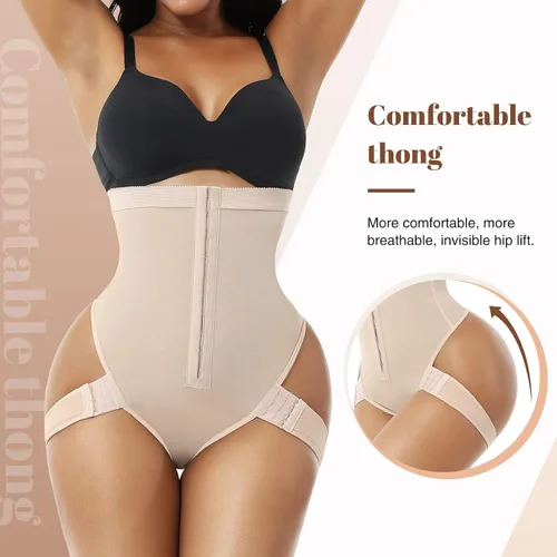 Vista 6 de FeelinGril Shapewear for Women Tummy Control Fajas Colombianas Thong Bodysuit