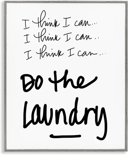 Vista 24 de Alexa Do Laundry Funny' Arte Giclée enmarcado Stupell Industries Negro, 11 x 14 pulgadas, fácil de colgar y resistente, fabricado en Estados