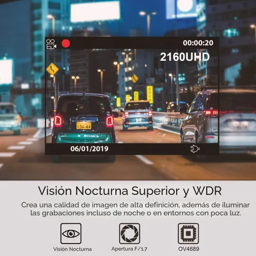 Vista 8 de rexing V1 2.4" LCD FHD 1080p 170 cámara grabadora gran angular para tablero Cámara para tablero con grabación de bucle G-Sensor, WDR