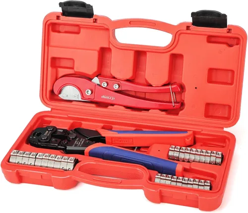 Vista 11 de iCRIMP KIT-1096D Kit de herramientas de abrazaderas de cincha PEX para abrazaderas de cincha PEX de 3/8 a 1 pulgada, con 20 piezas de anillos