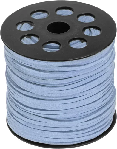 Vista 8 de HARFINGTON Cordón de gamuza sintética de 0.094 in, hilo de cuentas de microfibra, 100 yardas/295.3 ft, cuerda de manualidades para hacer joyas
