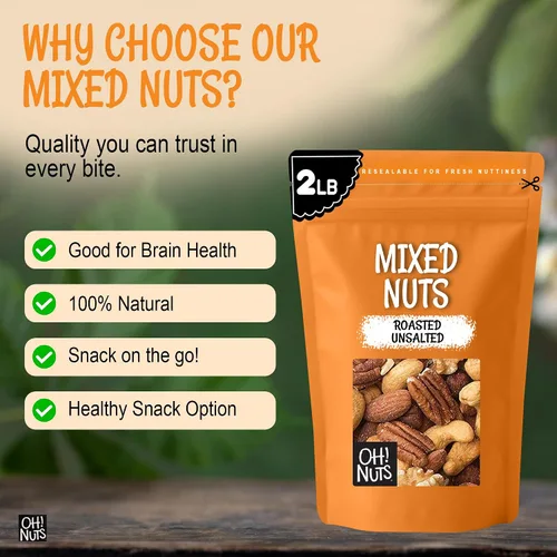 Vista 6 de Oh! Nuts Frutos secos mixtos asados y sin sal
