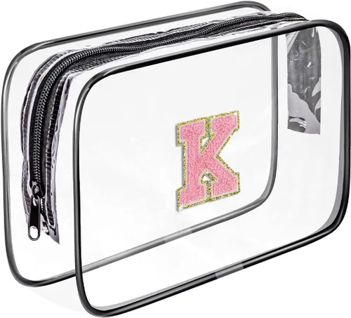 Vista 12 de Bolsa de aseo transparente Fodofodo, bolsa de aseo de viaje portátil, bolsa de maquillaje impermeable, organizador de almacenamiento de cosméticos