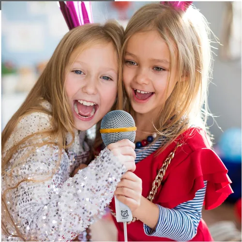 Vista 7 de Singimals - Altavoz de karaoke para niños con micrófono, da rienda suelta a la superestrella interior de tu hijo, Bluetooth v5.1, tiempo