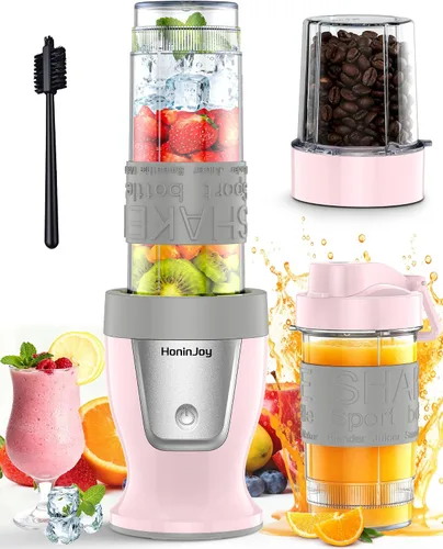 Vista 11 de Licuadora de batidos, licuadora personal de 650 W para batidos y licuados con taza molinillo y 2 tazas portátiles sin BPA (20 onzas + 14 onzas)