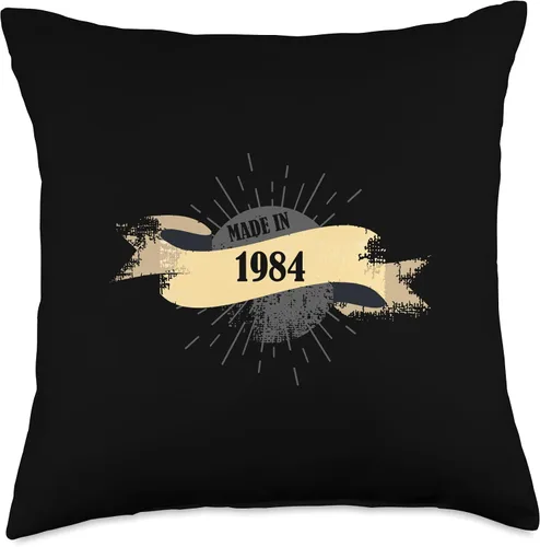 Vista 4 de Made in 1984 Birthday Vintage Retro Throw Pillow