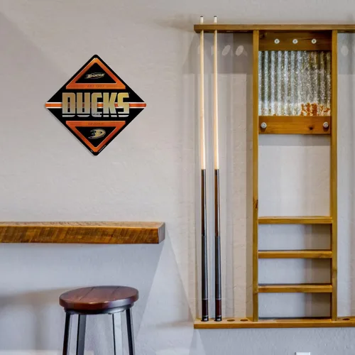 Vista 3 de Rico Industries NHL - Letrero de metal de hockey de 16.5 x 16.5 pulgadas, decoración del hogar, dormitorio, oficina, cueva de hombre