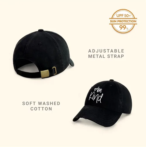 Vista 2 de CHOK.LIDS Be Kind Trendy - Gorra de béisbol para mujer, unisex, de algodón, estilo polo, divertida, inspiradora, para la temporada