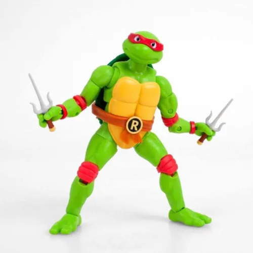 Vista 2 de Loyal Subjects - Figura de acción de Raphael 5 de las Tortugas Ninja Mutantes Adolescentes de BST AXN (red)