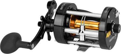 Vista 12 de KastKing Rover Round Baitcasting Fishing Reel, Perfect Conventional Reel for Catfish, Salmon/Steelhead, Striper Bass and Inshore Saltwater Fishing