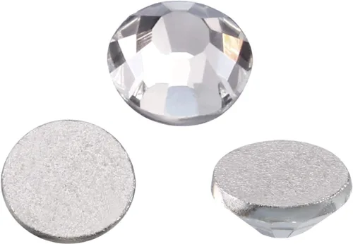 Vista 2 de EBOOT Paquete de 1440 gemas redondas de diamantes de imitación de cristal con parte trasera plana, para arte de uñas y decoración de maquillaje