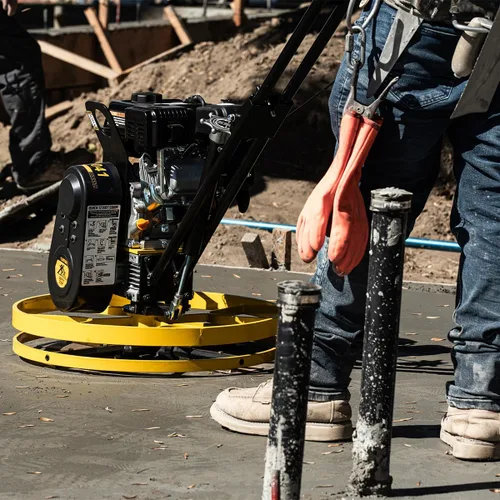 Vista 4 de Stark USA 6.5HP Soplador Trasero de Cemento con Paleta 22" Hoja de Flotador 196cc Motor a Gas para Acabado de Superficies de Concreto Liso