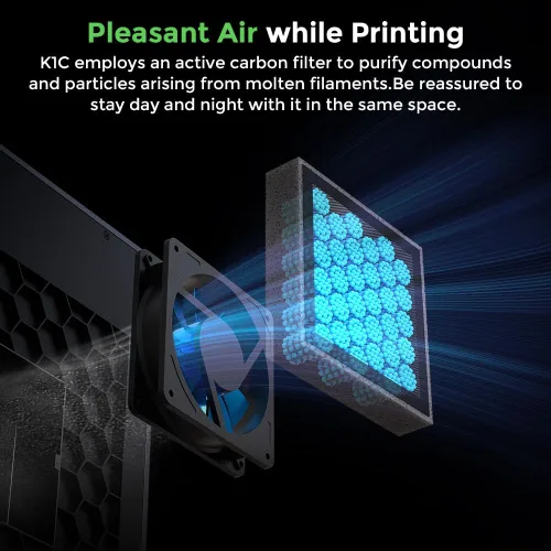 Vista 13 de Creality K1C 3D Printer Support Carbon Fiber Filament Auto Leveling
