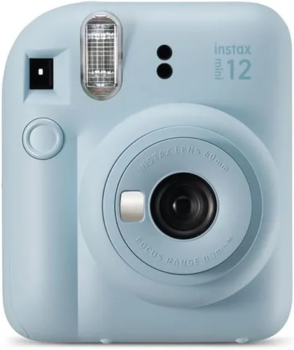 Vista 3 de Fujifilm instax Mini 12 - Cámara instantánea con paquete de 40 películas de disparo, color azul pastel