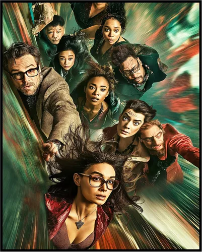 Vista 20 de Posterizer 1 pcs - movie superhero ensemble cast in action -1 - Movie & Cinema Art - Fantasy & Fiction Art - Living Room Bedroom Decor-08x10