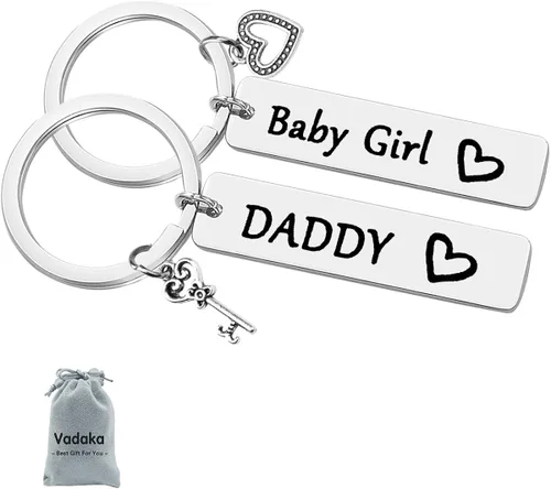 Vista 6 de Llavero para padre, hija, regalo para padre, hija, regalo para papá, hija, regalo de Navidad, cumpleaños, día del padre para papá