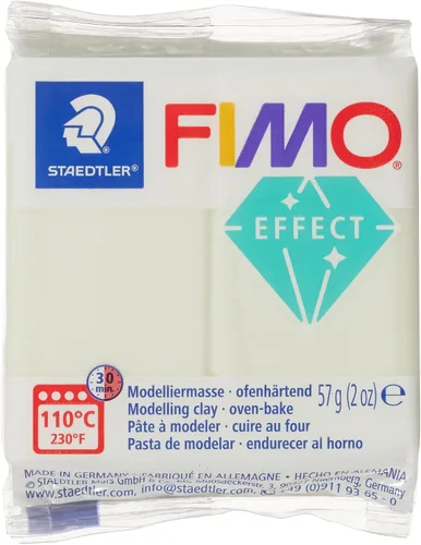 Vista 35 de Staedtler FIMO Effects Arcilla Polimérica - Arcilla para Hornear en Horno para Joyería, Escultura, Azul Translúcido 8020-374