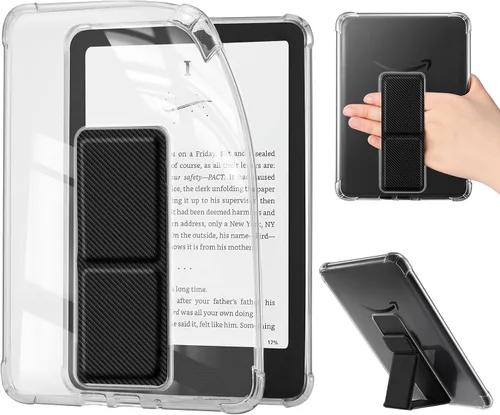 Vista 10 de iDLEHANDS Funda magnética transparente para Kindle Paperwhite de 7" de 12ª generación 2024 y Kindle Colorsoft - con AirBag compatible con iPhone