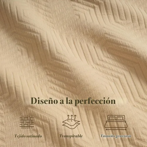 Vista 3 de Threadmill Mantas de Algodón de Lujo para Cama de Tamaño King Manta de Algodón 100% Acogedora para Todas las Estaciones Colcha Jacquard Aster