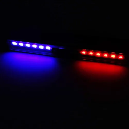 Vista 5 de Aolyty Luces solares para exteriores, 3 modos de iluminación, luces estroboscópicas solares IP65, impermeables, luces de advertencia solares