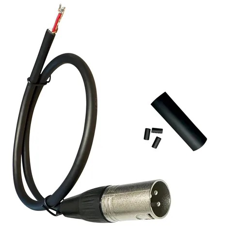 Vista 10 de DIYTECH XLR hembra a cable de coleta de alambre desnudo, conector de 3